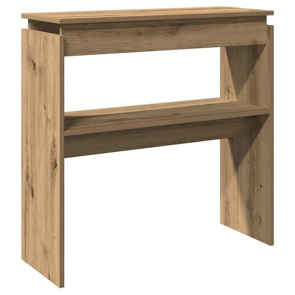vidaXL Table console chêne artisanal 80x30x80 cm bois d'ingénierie
