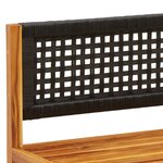vidaXL Canapés d'angle de jardin et coussins 2Pièces bois massif d'acacia