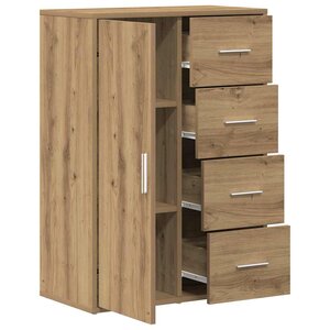 vidaXL Buffet chêne artisanal 60 x 31 x 84 cm Bois d'ingénierie