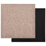 vidaXL Tapis 20 Pièces Beige 50 x 50 cm 100  Polypropylène