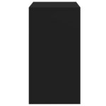 vidaXL Coiffeuse et tabouret noir 60x40x113 5 cm