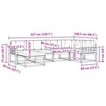 vidaXL Ensemble de canapés d'extérieur 5 pc Blanc et Beige Polyester