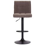 vidaXL Tabourets de bar lot de 2 taupe tissu