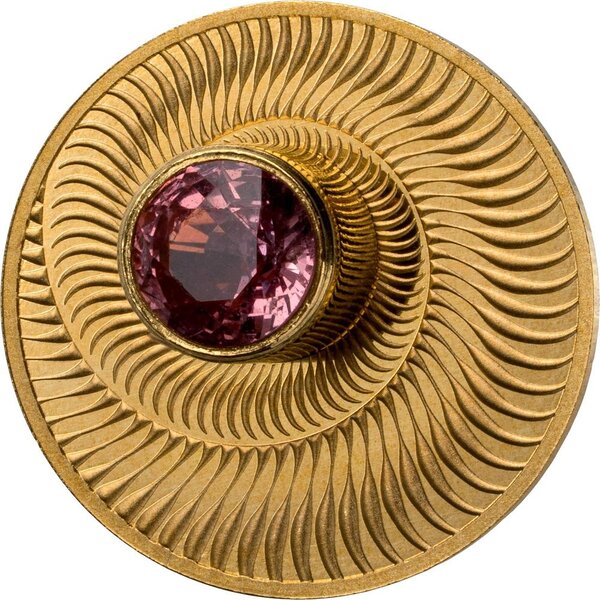Monnaie PADPARADSCHA DELUXE Or 1000 Francs Gabon 2025 (PRÉCOMMANDE)