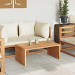 vidaXL Table d'appoint de jardin 90 x 49 7 x 36 cm en teck massif