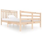 vidaXL Cadre de lit sans matelas bois massif 120x200 cm