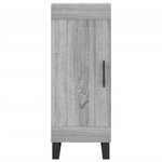 vidaXL Buffet haut Sonoma gris 34 5x34x180 cm Bois d'ingénierie