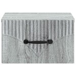 vidaXL Cabinet de chevet mural 2 pc Sonoma gris 34 5 x 33 x 20 cm