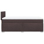 vidaXL Sommier à lattes de lit avec matelas Marron foncé 80x200 cm