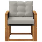 vidaXL Sofa de milieu extérieur Bois d'Acacia Massif Naturel