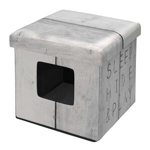 D&D Pouf pour animaux de compagnie Sleep Hide Play Blanc 434/431603