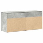vidaXL Banc à chaussures gris béton 102x30 5x45 cm bois d'ingénierie