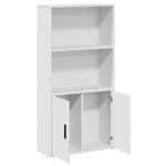 vidaXL Bibliothèque blanc 60x24x120 cm bois d'ingénierie