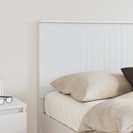 vidaXL Tête de lit avec tête de lit Blanc 140 cm Bois d'ingénierie