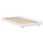vidaXL Cadre de lit Blanc 90 x 190 cm Bois de pin massif