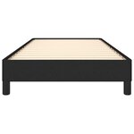 vidaXL Cadre de lit sans matelas noir 100x200 cm tissu