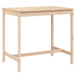 vidaXL Table de jardin 121x82 5x110 cm bois massif de pin