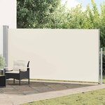 vidaXL Auvent latéral rétractable 160 x 500 cm Crème