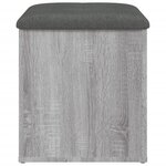 vidaXL Banc de rangement sonoma gris 42x42x45 cm bois d'ingénierie