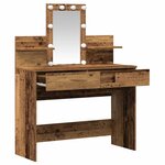 vidaXL Coiffeuse Bois Ancien 100 x 40 x 130 cm Bois d'ingénierie