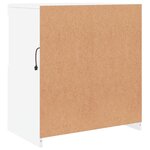 vidaXL Buffet avec lumières LED blanc 60x37x67 cm