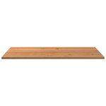 vidaXL Dessus de bureau marron clair bois chêne massif rectangulaire