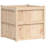vidaXL Jardinière d'extérieur 70x70x70 cm bois de pin massif