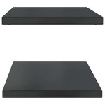 vidaXL Étagères murales 2 Pièces 100x40x3 cm noir acier inoxydable