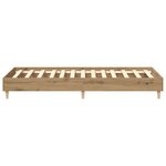 vidaXL Cadre de lit sans matelas chêne artisanal 75x190 cm
