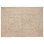 vidaXL Tapis Naturel et blanc 200 x 290 cm Jute