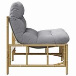 vidaXL Chaise de jardin 2 Pièces Gris clair 75 x 75 x 71 cm Acier