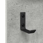 vidaXL Porte-manteau mural avec étagère Gris béton 70 x 10 x 90 cm