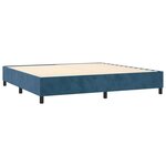 vidaXL Sommier à lattes de lit avec matelas LED Bleu foncé 200x200 cm