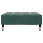vidaXL Repose-pied vert foncé 77x55x31 cm velours