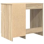 vidaXL Bureau chêne Sonoma 86x49x76 cm bois d'ingénierie