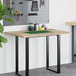 vidaXL Dessus de bureau non traité 100x80x2 cm bois d'acacia massif