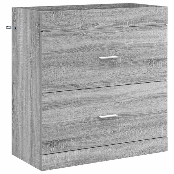 vidaXL Meuble sous lavabo de salle de bain Sonoma gris