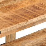 vidaXL Tables d'appoint gigognes 3 Pièces bois de manguier massif brut