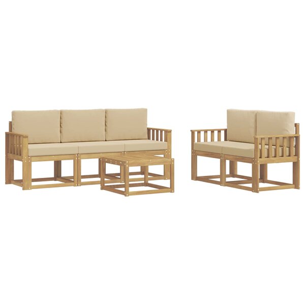 vidaXL Ensemble de canapés d'extérieur 6 pc