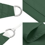 vidaXL Voile de parasol tissu oxford triangulaire 4x5x6 4 m vert foncé