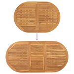 vidaXL Ensemble de salle à manger pour jardin Autre 7 Pièces Marron