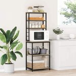 vidaXL Étagère de cuisine Chêne Sonoma 60 x 40 x 168 cm