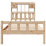 vidaXL Lit bibliothèque sans matelas 100x200 cm bois massif de pin
