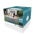 BESTWAY Spa gonflable Lay-Z-Spa Grenada - 6 a 8 personnes - Rond - 190 Airjet™ - Couverture isolante - 236 x 71 cm