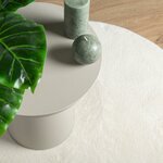 vidaXL Tapis OVIEDO à poils courts crème Ø 160 cm