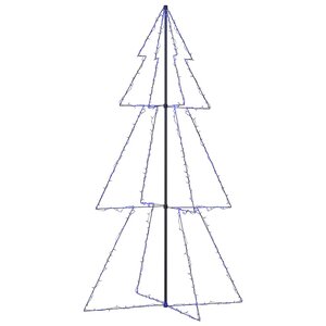 vidaXL Arbre de Noël cône 300 LED d'intérieur/d'extérieur 120x220 cm