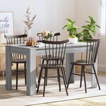 vidaXL Table à dîner Sonoma gris 140x74 5x76 cm Bois d'ingénierie