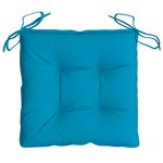 vidaXL Coussins de palette lot de 2 bleu clair 50x50x7 cm tissu oxford