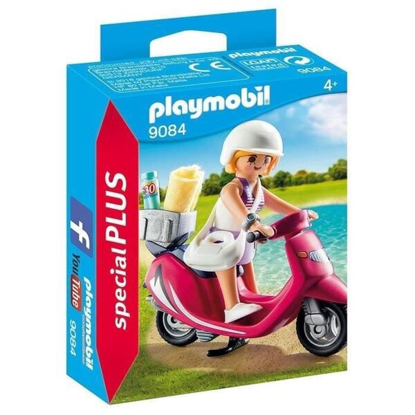 Playmobil 9084 - special plus - vacanciere avec scooter