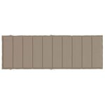 vidaXL Coussin de chaise longue taupe 186x58x4 cm tissu oxford